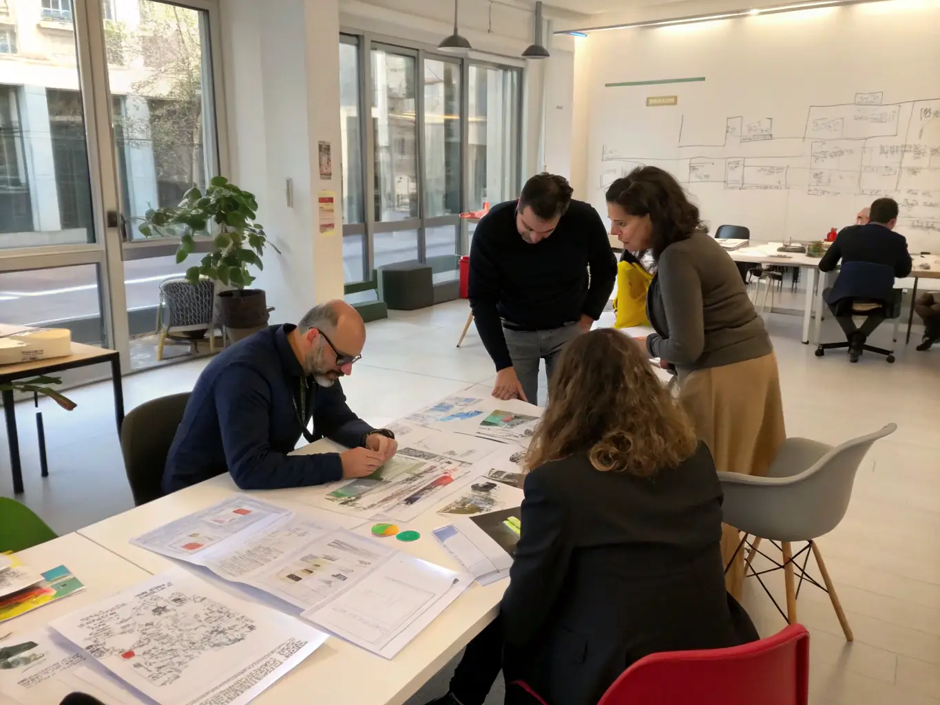 A photograph of SMOF members collaborating on a project, emphasizing the community aspect and the opportunities for networking and mutual support.